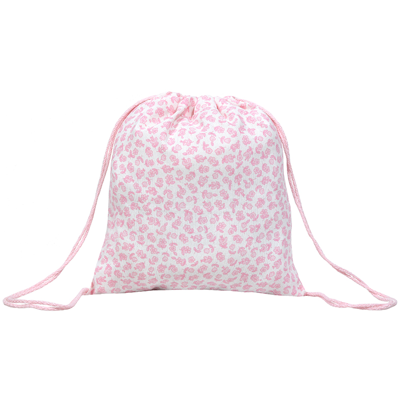 Σακίδιο πλάτης με φλοράλ ροζ ύφασμα