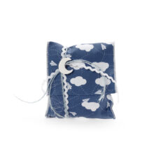 Υφασμάτινος φάκελος μπομπονιέρα με διακοσμητικό