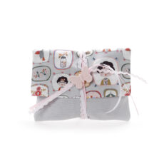 Φάκελος μπομπονιέρα βάπτισης με ρομαντικά σχέδια