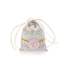 Ρομαντικό πουγκάκι μπομπονιέρα με μοντέρνα χρώματα