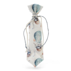 Γραβάτα μπομπονιέρα για βάπτιση με σχέδιο αερόστατα