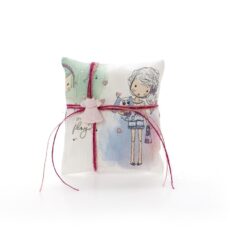 Μπομπονιέρα βάπτισης διακοσμητικό μαξιλαράκι