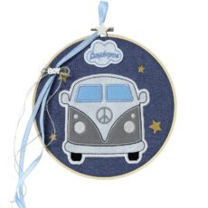 Παιδικό καδράκι με κεντημένο φορτηγάκι