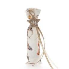 Υφασμάτινο πουγκί μπομπονιέρα με χαριτωμένα ζώα