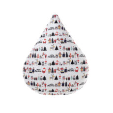 Σταγόνα μαξιλάρι με παιδικό χριστουγεννιάτικο ύφασμα